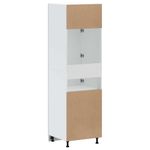 Casa si Gradina - Mobilier - Comode si corpuri - Corpuri bucatarie - Dulap de bucatarie „Kalmar” Lemn prelucrat gri beton, model 1x bufet, mărime 60x57x207 cm - Infinity.ro