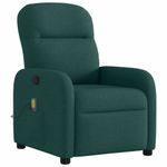 Ingrijire personala si Cosmetice - Sanatate si wellness - Articole wellness - Fotolii de masaj - Fotoliu de masaj rabatabil, verde inchis, material textil - Infinity.ro