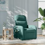 Ingrijire personala si Cosmetice - Sanatate si wellness - Articole wellness - Fotolii de masaj - Fotoliu de masaj rabatabil, verde inchis, material textil - Infinity.ro