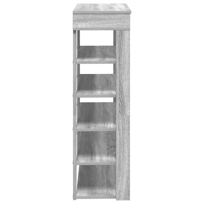 Casa si Gradina - Mobilier - Organizare si depozitare - Organizator incaltaminte - Pantofar, gri sonoma, 80x30x98 cm, lemn prelucrat - Infinity.ro