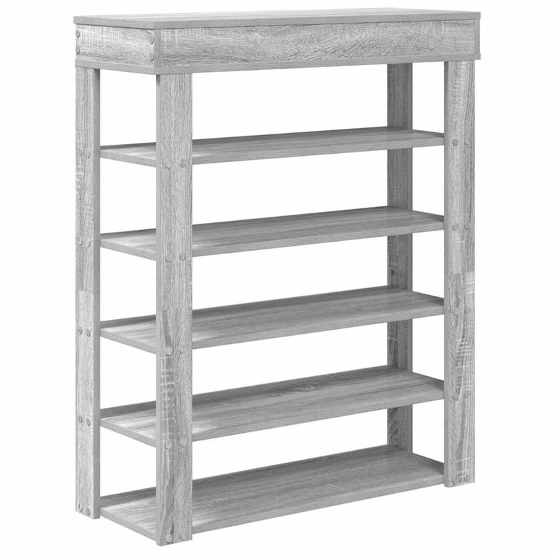 Casa si Gradina - Mobilier - Organizare si depozitare - Organizator incaltaminte - Pantofar, gri sonoma, 80x30x98 cm, lemn prelucrat - Infinity.ro