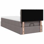 Casa si Gradina - Mobilier - Paturi si accesorii - Paturi - Cadru de pat otoman cu saltea Taupe 90x200cm Material - Infinity.ro