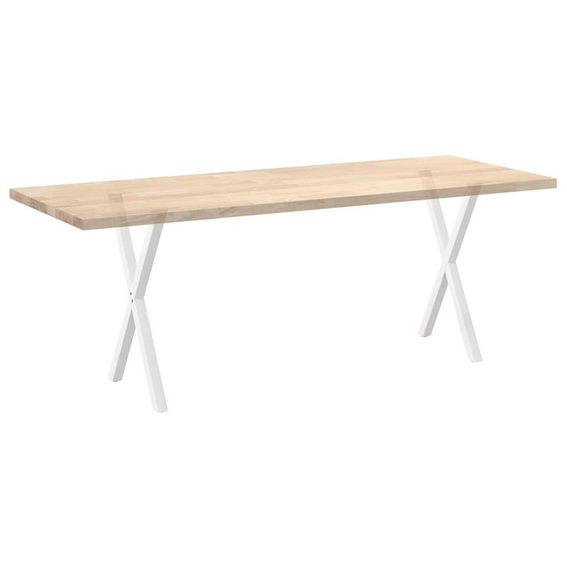 Casa si Gradina - Mobilier - Feronerie si accesorii mobila - Picioare pentru masa in forma de X, 2 buc alb 50x(72-73) cm otel, mărime 50x(72-73) cm (40 mm) - Infinity.ro