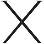 Casa si Gradina - Mobilier - Feronerie si accesorii mobila - Picioare pentru masa in forma de X, 2 buc Negru Otel, mărime 70x(72-73) cm (40 mm) - Infinity.ro