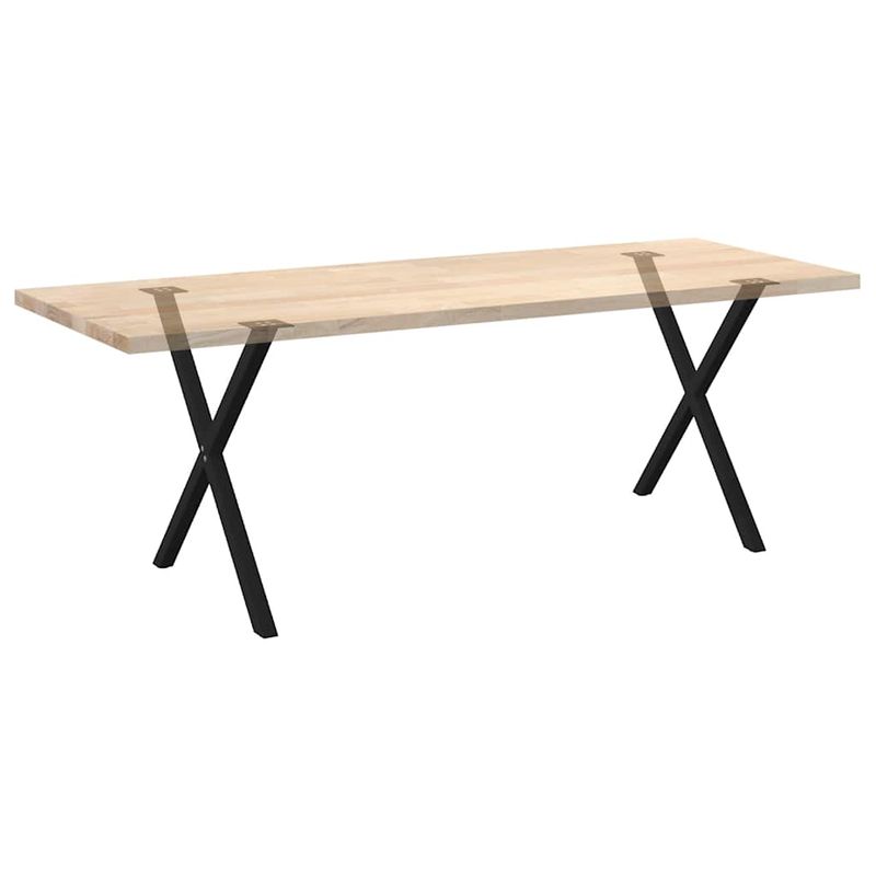 Casa si Gradina - Mobilier - Feronerie si accesorii mobila - Picioare pentru masa in forma de X, 2 buc Negru Otel, mărime 70x(72-73) cm (40 mm) - Infinity.ro