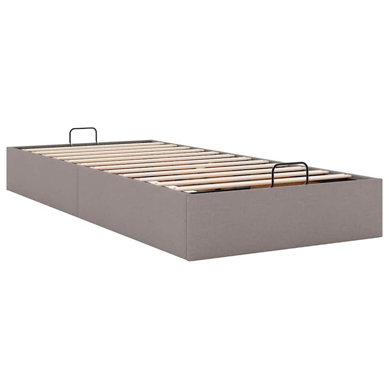 Casa si Gradina - Mobilier - Paturi si accesorii - Paturi - Cadru de pat otoman fara saltea Taupe 80x200 cm tesatura - Infinity.ro