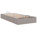 Casa si Gradina - Mobilier - Paturi si accesorii - Paturi - Cadru de pat otoman fara saltea Taupe 80x200 cm tesatura - Infinity.ro