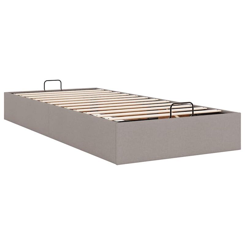 Casa si Gradina - Mobilier - Paturi si accesorii - Paturi - Cadru de pat otoman fara saltea Taupe 80x200 cm tesatura - Infinity.ro
