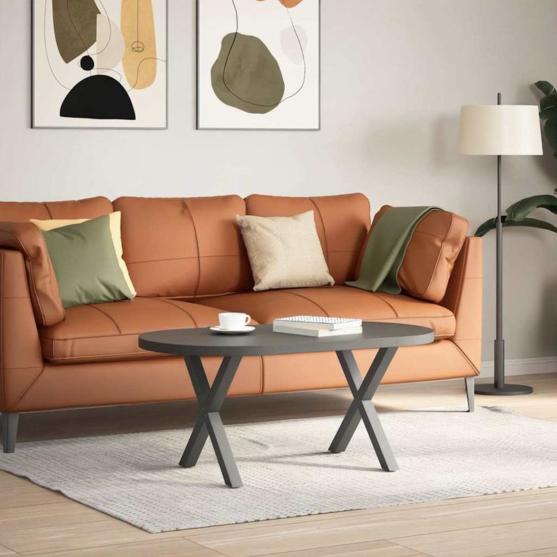 Casa si Gradina - Mobilier - Feronerie si accesorii mobila - Picioare pentru masuta cafea in forma de X, 2 buc Antracit Otel, mărime 50x(42-43) cm (40 mm) - Infinity.ro