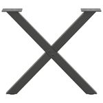 Casa si Gradina - Mobilier - Feronerie si accesorii mobila - Picioare pentru masuta cafea in forma de X, 2 buc Antracit Otel, mărime 50x(42-43) cm (40 mm) - Infinity.ro