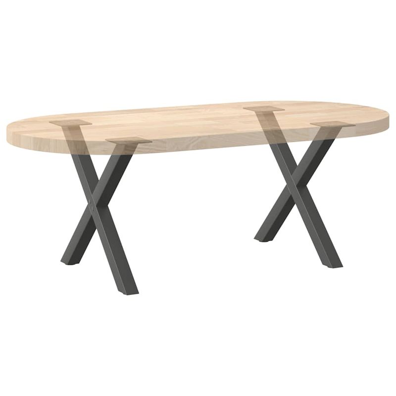 Casa si Gradina - Mobilier - Feronerie si accesorii mobila - Picioare pentru masuta cafea in forma de X, 2 buc Antracit Otel, mărime 50x(42-43) cm (40 mm) - Infinity.ro