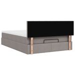 Casa si Gradina - Mobilier - Paturi si accesorii - Paturi - Cadru de pat otoman cu saltea Taupe 140x200cm Material - Infinity.ro
