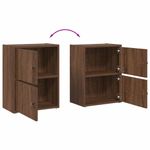 Casa si Gradina - Mobilier - Biblioteci si rafturi - Biblioteci - Biblioteca, stejar maro, 40x24x52 cm, lemn prelucrat - Infinity.ro