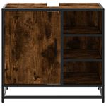 Casa si Gradina - Mobilier - Mobilier baie - Comode baie - Dulap pentru chiuveta de baie stejar afumat 65x33x60 cm lemn - Infinity.ro