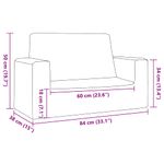 Casa si Gradina - Mobilier - Mobilier copii - Mobilier camera copiilor - Canapea pentru copii cu 2 locuri, antracit, plus moale - Infinity.ro