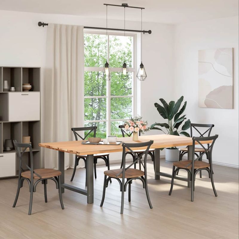 Casa si Gradina - Mobilier - Feronerie si accesorii mobila - Picioare masuta de cafea Antracit 2 buc 90x(72-73) cm Otel - Infinity.ro