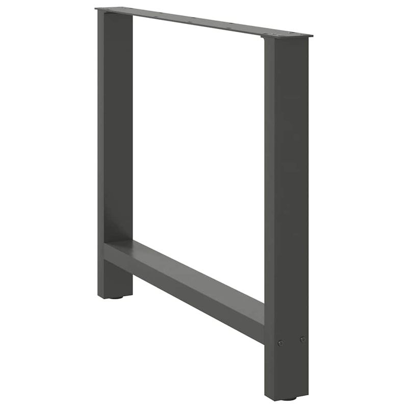 Casa si Gradina - Mobilier - Feronerie si accesorii mobila - Picioare masuta de cafea Antracit 2 buc 90x(72-73) cm Otel - Infinity.ro