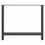 Casa si Gradina - Mobilier - Feronerie si accesorii mobila - Picioare masuta de cafea Antracit 2 buc 90x(72-73) cm Otel - Infinity.ro