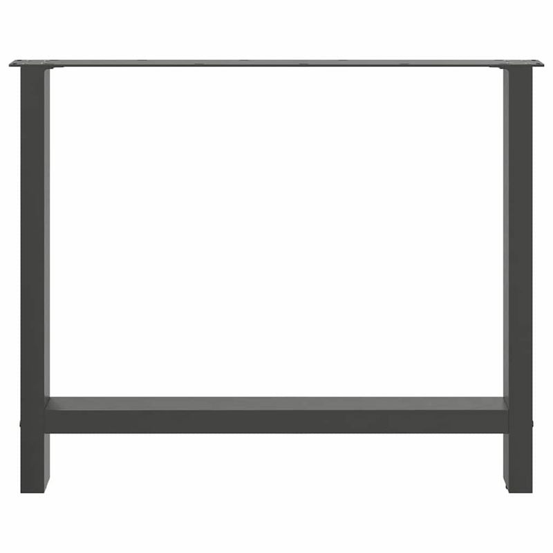 Casa si Gradina - Mobilier - Feronerie si accesorii mobila - Picioare masuta de cafea Antracit 2 buc 90x(72-73) cm Otel - Infinity.ro
