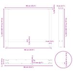 Casa si Gradina - Mobilier - Feronerie si accesorii mobila - Picioare masuta de cafea Antracit 2 buc 90x(72-73) cm Otel - Infinity.ro