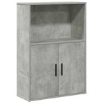 Casa si Gradina - Mobilier - Biblioteci si rafturi - Biblioteci - Biblioteca, gri beton, 60x24x85 cm, lemn prelucrat - Infinity.ro