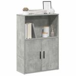 Casa si Gradina - Mobilier - Biblioteci si rafturi - Biblioteci - Biblioteca, gri beton, 60x24x85 cm, lemn prelucrat - Infinity.ro