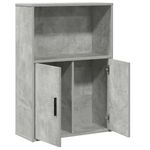 Casa si Gradina - Mobilier - Biblioteci si rafturi - Biblioteci - Biblioteca, gri beton, 60x24x85 cm, lemn prelucrat - Infinity.ro