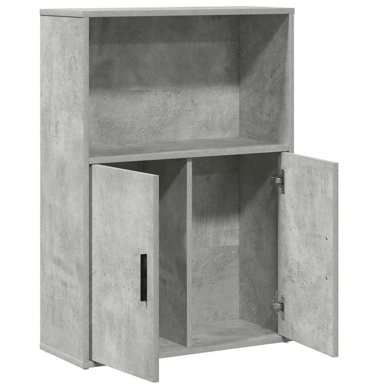 Casa si Gradina - Mobilier - Biblioteci si rafturi - Biblioteci - Biblioteca, gri beton, 60x24x85 cm, lemn prelucrat - Infinity.ro