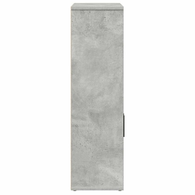 Casa si Gradina - Mobilier - Biblioteci si rafturi - Biblioteci - Biblioteca, gri beton, 60x24x85 cm, lemn prelucrat - Infinity.ro