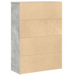 Casa si Gradina - Mobilier - Biblioteci si rafturi - Biblioteci - Biblioteca, gri beton, 60x24x85 cm, lemn prelucrat - Infinity.ro