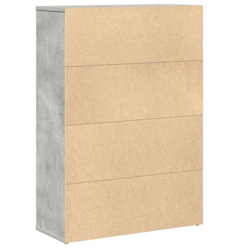 Casa si Gradina - Mobilier - Biblioteci si rafturi - Biblioteci - Biblioteca, gri beton, 60x24x85 cm, lemn prelucrat - Infinity.ro