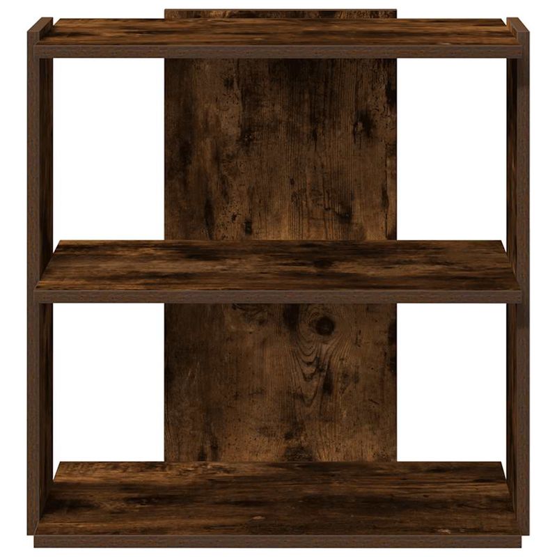 Casa si Gradina - Mobilier - Biblioteci si rafturi - Biblioteci - Biblioteca 3 niveluri stejar fumuriu 60x30x60 cm lemn prelucrat - Infinity.ro