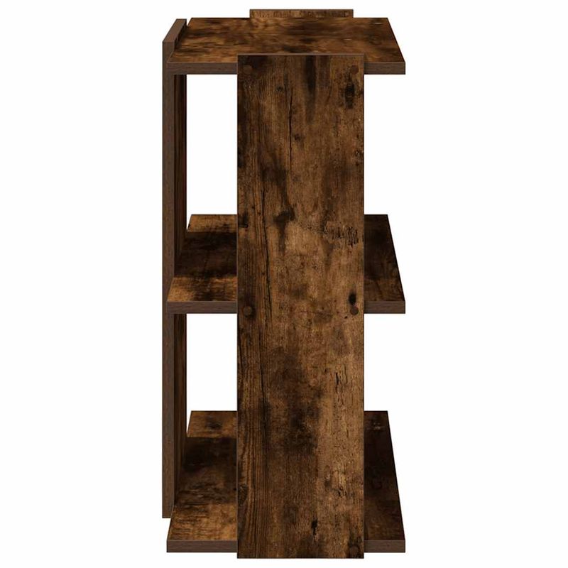 Casa si Gradina - Mobilier - Biblioteci si rafturi - Biblioteci - Biblioteca 3 niveluri stejar fumuriu 60x30x60 cm lemn prelucrat - Infinity.ro