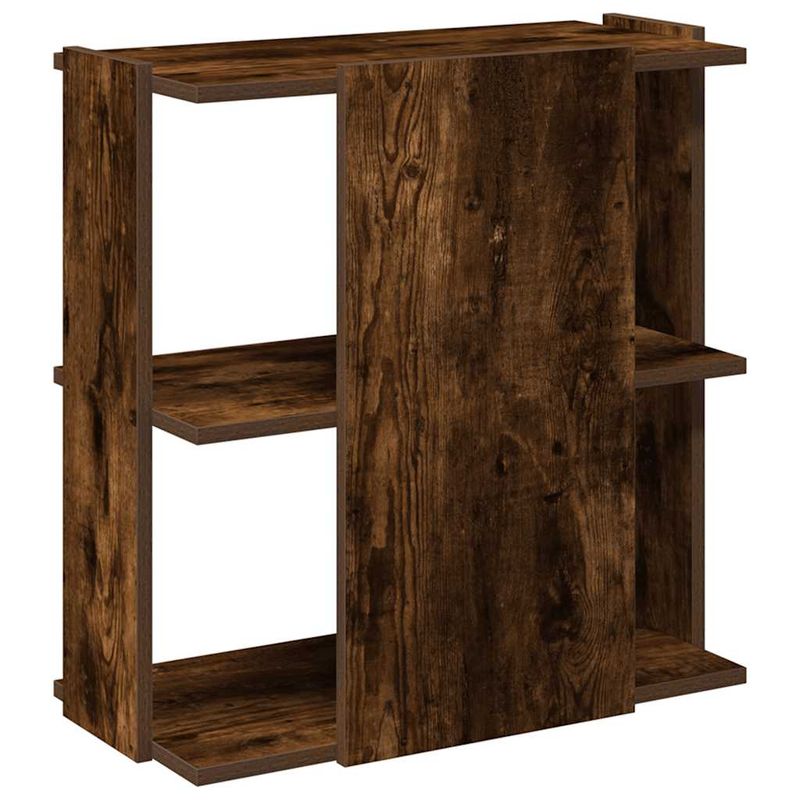 Casa si Gradina - Mobilier - Biblioteci si rafturi - Biblioteci - Biblioteca 3 niveluri stejar fumuriu 60x30x60 cm lemn prelucrat - Infinity.ro