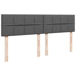 Casa si Gradina - Mobilier - Paturi si accesorii - Paturi - Cadru de pat otoman cu saltele tesatura gri inchis 160x200cm - Infinity.ro