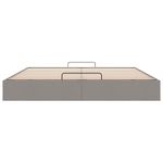 Casa si Gradina - Mobilier - Paturi si accesorii - Paturi - Cadru de pat otoman fara saltea Taup 200x200 cm tesatura - Infinity.ro
