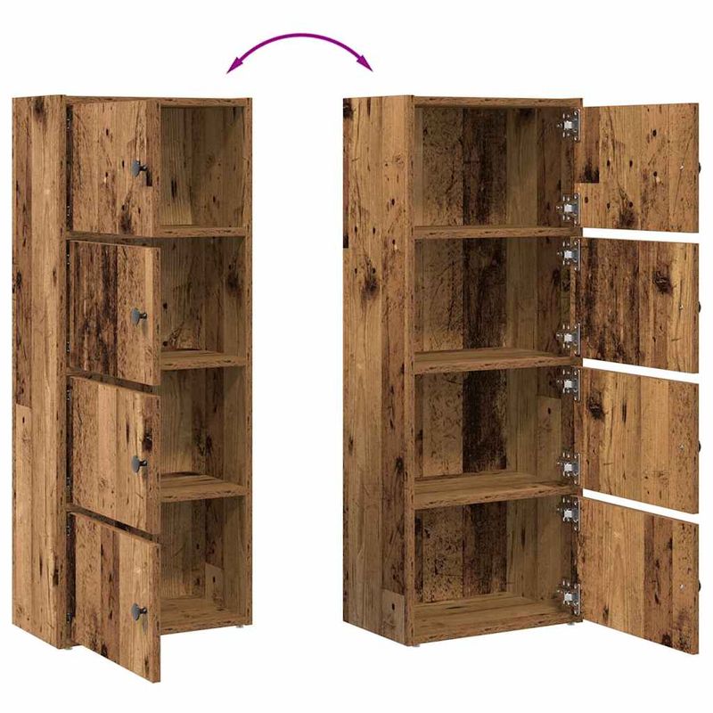 Casa si Gradina - Mobilier - Biblioteci si rafturi - Biblioteci - Biblioteca, lemn vechi, 40x24x102 cm, lemn prelucrat - Infinity.ro