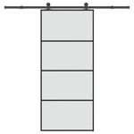 Casa si Gradina - Constructii - Usi interior, exterior si garaj - Usi garaj - Usa glisanta cu set feronerie, 90x205 cm, sticla ESG/aluminiu - Infinity.ro