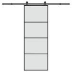 Casa si Gradina - Constructii - Usi interior, exterior si garaj - Usi garaj - Usa glisanta cu set feronerie, 76x205 cm, sticla ESG/aluminiu - Infinity.ro