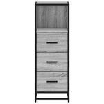 Casa si Gradina - Mobilier - Mobilier baie - Comode baie - Dulap de baie, gri sonoma, 65x33x60 cm, lemn prelucrat - Infinity.ro