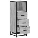Casa si Gradina - Mobilier - Mobilier baie - Comode baie - Dulap de baie, gri sonoma, 65x33x60 cm, lemn prelucrat - Infinity.ro