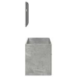 Casa si Gradina - Mobilier - Mobilier baie - Comode baie - Dulap de baie cu oglinda, gri beton, lemn prelucrat - Infinity.ro