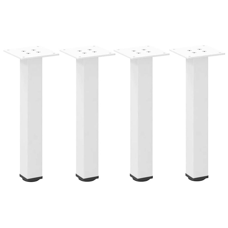 Casa si Gradina - Mobilier - Feronerie si accesorii mobila - Picioare masuta de cafea 4 buc Alb 42-44 cm Otel, mărime 42-44 cm (40 mm) - Infinity.ro