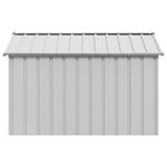 Petshop - Accesorii petshop - Culcusuri si custi - Custi interior si exterior - Casa pentru caini cu acoperis 113x153x101 cm otel galvanizat, gri - Infinity.ro