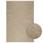 Casa si Gradina - Textile si covoare - Covoare - Covoare casa - Covor ZIZUR aspect iută 160x230 cm, pentru interior și exterior, model rotund - Infinity.ro