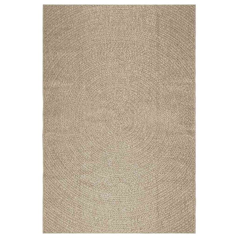 Casa si Gradina - Textile si covoare - Covoare - Covoare casa - Covor ZIZUR aspect iută 160x230 cm, pentru interior și exterior, model rotund - Infinity.ro