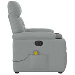 Ingrijire personala si Cosmetice - Sanatate si wellness - Articole wellness - Fotolii de masaj - Fotoliu electric de masaj rabatabil, gri deschis, microfibra - Infinity.ro