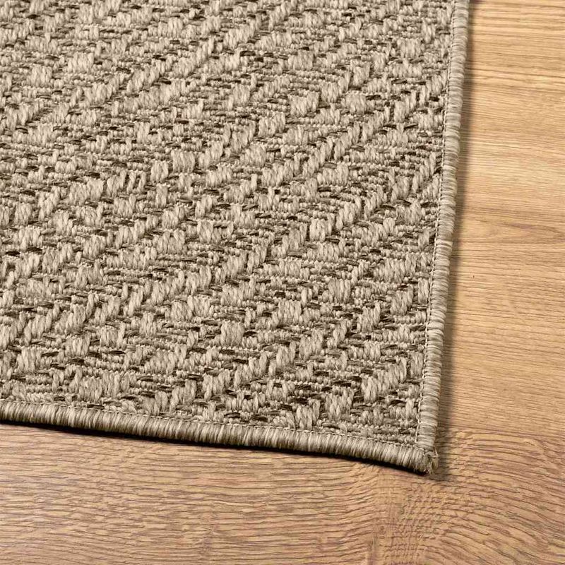 Casa si Gradina - Textile si covoare - Covoare - Covoare casa - Covor ZIZUR aspect iută 160x230 cm, pentru interior și exterior, model rotund - Infinity.ro