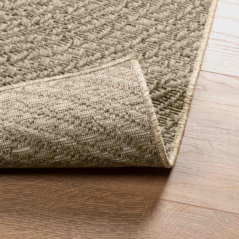 Casa si Gradina - Textile si covoare - Covoare - Covoare casa - Covor ZIZUR aspect iută 160x230 cm, pentru interior și exterior, model rotund - Infinity.ro