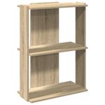 Casa si Gradina - Mobilier - Biblioteci si rafturi - Biblioteci - Biblioteca 3 niveluri stejar sonoma 60x30x80 cm, lemn prelucrat - Infinity.ro